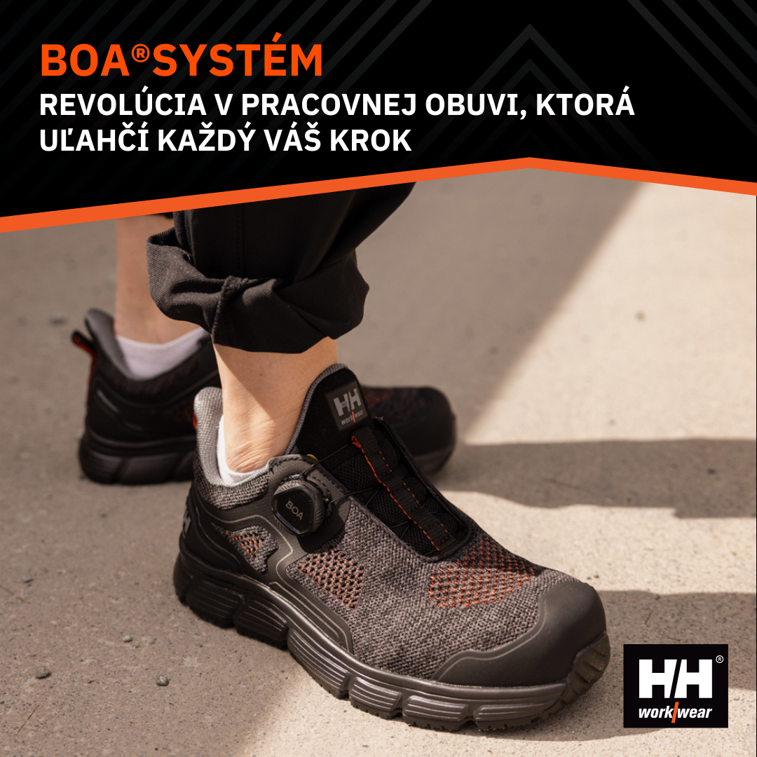 Boa® systém v pracovnej obuvi? Jednoznačne áno